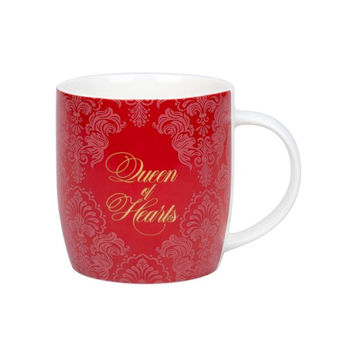 Könitz Kubek jumbo &quot;Queen of Hearts&quot; w kolorze czerwono-białym - 400 ml ze sklepu Limango Polska w kategorii Dzbanki i zaparzacze - zdjęcie 187689422
