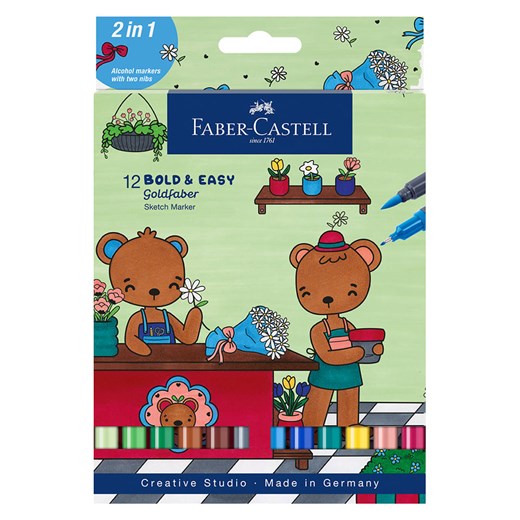 Faber-Castell Flamastry (12 szt.) &quot;Gofa&quot; ze sklepu Limango Polska w kategorii Akcesoria biurowe - zdjęcie 187689471