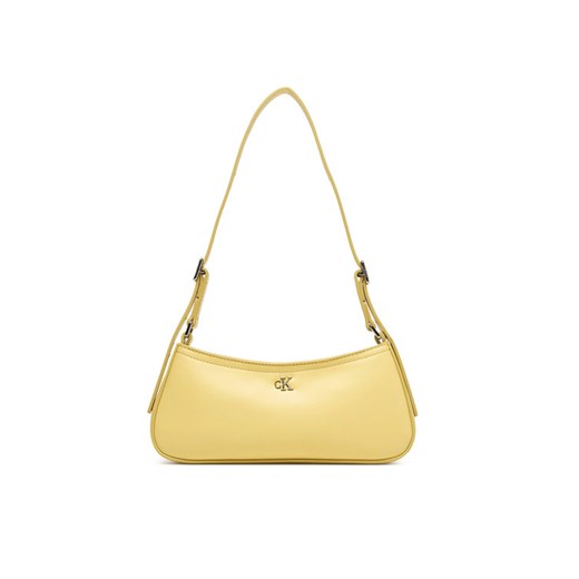 Torebka Calvin Klein Ck Small Shoulder Bag LV04F3170G Beżowy ze sklepu eobuwie.pl w kategorii Torebki bagietki - zdjęcie 187689551