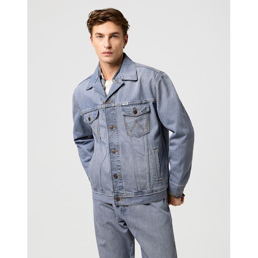 MESKA KURTKA JEANSOWA WRANGLER ANTI FIT JACKET LIGHT ICE 112371446 ze sklepu YouNeedit.pl w kategorii Kurtki męskie - zdjęcie 187691250
