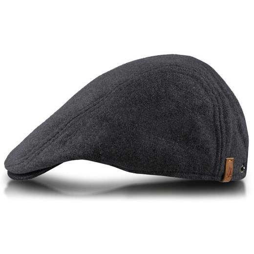 Męski, Ocieplany Kaszkiet z Bawełną - Alties - Grafitowy CPAALTSzimKASZKgrafit ze sklepu JegoSzafa.pl w kategorii Kaszkiety męskie - zdjęcie 187691470