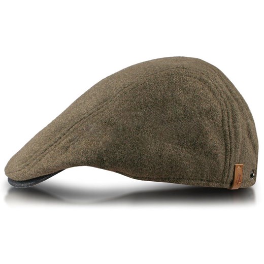 Męski, Ocieplany Kaszkiet z Bawełną - Alties - Oliwkowy CPAALTSzimKASZKoliwka ze sklepu JegoSzafa.pl w kategorii Kaszkiety męskie - zdjęcie 187691474