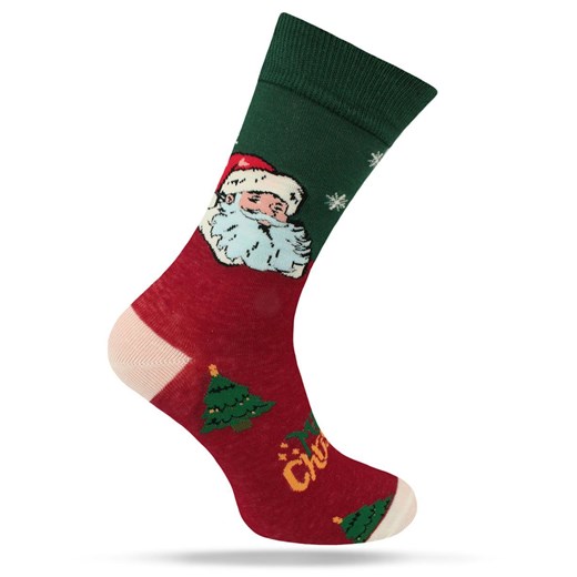 Świąteczne Skarpetki - Alties - Mikołaj, Merry Christmas SKALTS0164MIKOLAJgwiazdki ze sklepu JegoSzafa.pl w kategorii Skarpetki męskie - zdjęcie 187691483