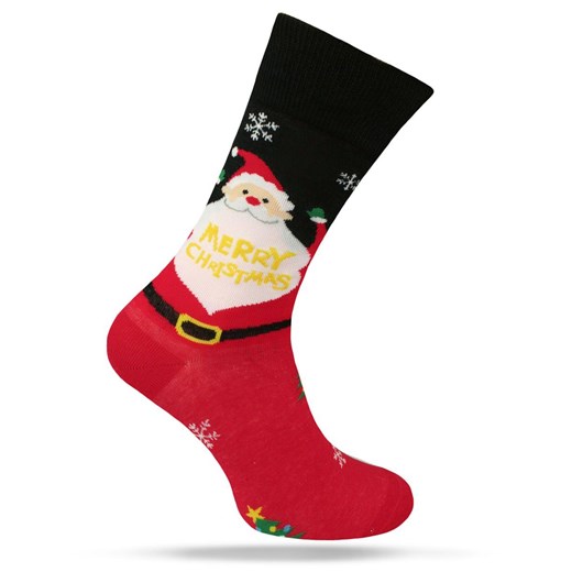 Świąteczne Skarpetki - Alties - Mikołaj z Dużą Brodą SKALTS0169merrychMIKOLAJ ze sklepu JegoSzafa.pl w kategorii Skarpetki męskie - zdjęcie 187691493