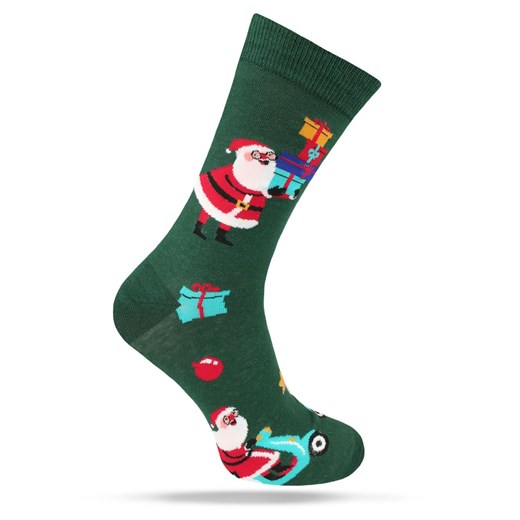 Świąteczne Skarpetki - Alties - Mikołaj z Prezentami SKALTS0165PREZENTYmikolaj ze sklepu JegoSzafa.pl w kategorii Skarpetki męskie - zdjęcie 187691501