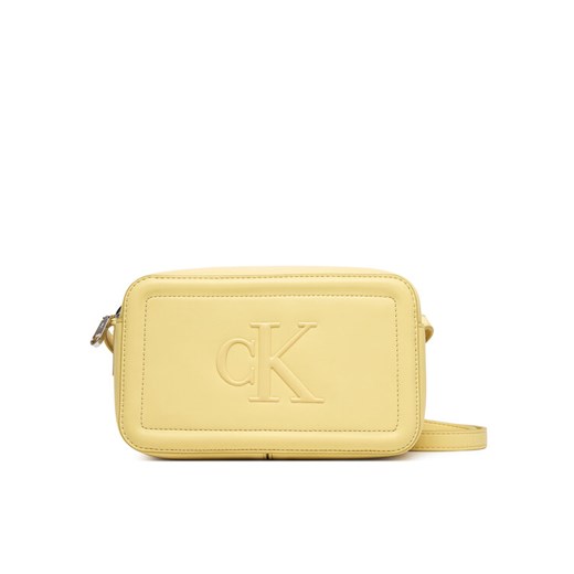 Torebka Calvin Klein Bold Ck Camera Bag LV04F3220G Beżowy ze sklepu eobuwie.pl w kategorii Listonoszki - zdjęcie 187692110