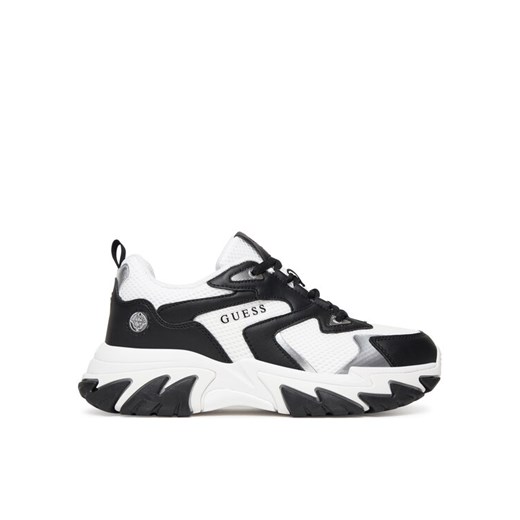 Guess Sneakersy FLPNTS ELE12 Biały ze sklepu MODIVO w kategorii Buty sportowe damskie - zdjęcie 187692331