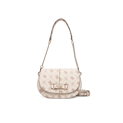 Guess Torebka Carrie Logo HWGP98 98200 Écru ze sklepu MODIVO w kategorii Listonoszki - zdjęcie 187692413