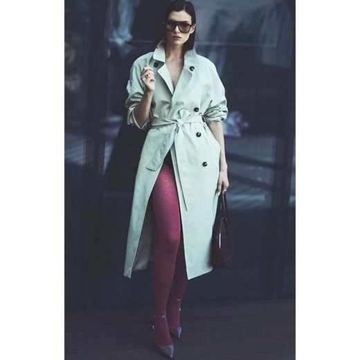 Rajstopy w wypukłe kreski bordowe Liset 80 DEN, Kolor bordowy, Rozmiar 5, Gabriella ze sklepu Primodo w kategorii Rajstopy - zdjęcie 187693202