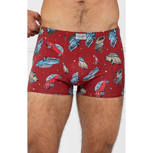 Świąteczne bokserki męskie Retro, Kolor czerwony-wzór, Rozmiar S, Italian Fashion ze sklepu Primodo w kategorii Majtki męskie - zdjęcie 187693253