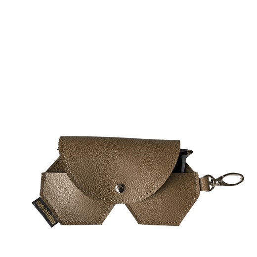 beżowe skórzane etui na okulary ze sklepu Słoń Torbalski w kategorii Etui - zdjęcie 187694883