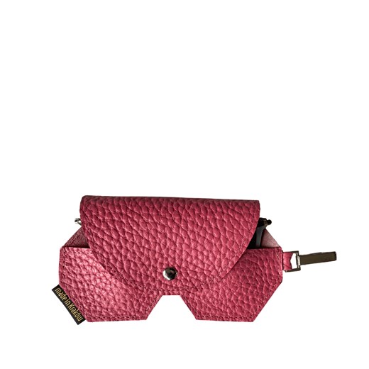 różowe skórzane etui na okulary ze sklepu Słoń Torbalski w kategorii Etui - zdjęcie 187694884