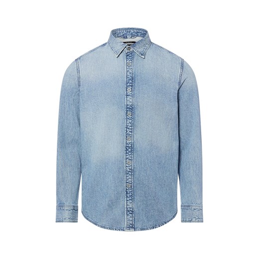 G-Star RAW Męska koszula casual Mężczyźni Slim Fit bielony jednolity ze sklepu vangraaf w kategorii Koszule męskie - zdjęcie 187695124