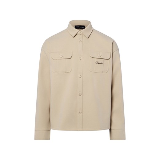 PEGADOR Męska koszula casual - Almora Mężczyźni Comfort Fit melanżowy jednolity ze sklepu vangraaf w kategorii Koszule męskie - zdjęcie 187695131