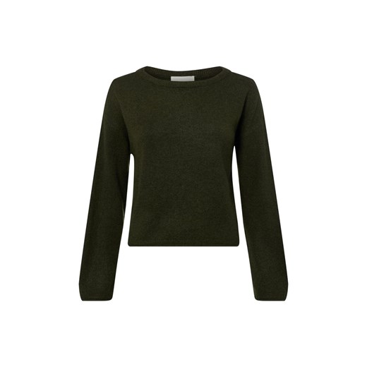 Msch Copenhagen Damski sweter z dzianiny z zawartością alpaki - MSCHKellsey Algeria Kobiety khaki jednolity ze sklepu vangraaf w kategorii Swetry damskie - zdjęcie 187695141