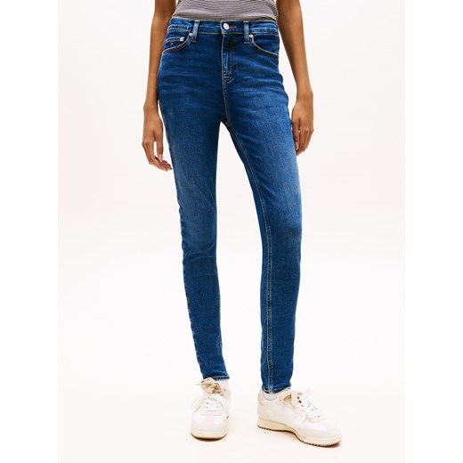 Tommy Jeans Dżinsy skinny - Nora Kobiety Bawełna denim jednolity ze sklepu vangraaf w kategorii Jeansy damskie - zdjęcie 187695184