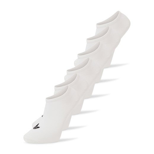 adidas Originals Damskie skarpetki do trampek w 6-paku Kobiety biały jednolity ze sklepu vangraaf w kategorii Skarpetki damskie - zdjęcie 187695224