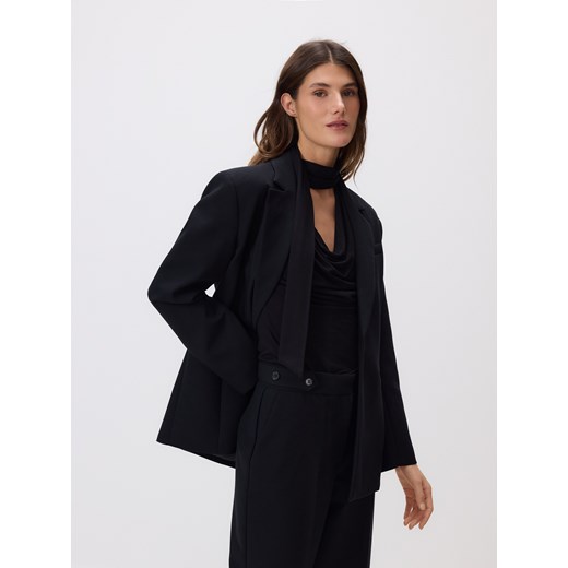 Reserved - Jednorzędowa marynarka - czarny ze sklepu Reserved w kategorii Marynarki damskie - zdjęcie 187695544