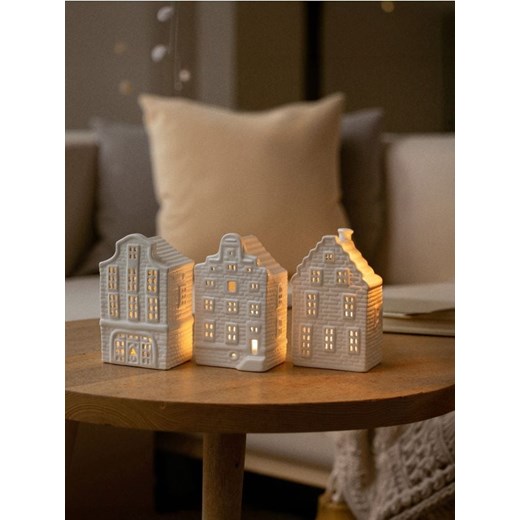 Sinsay - Świecznik w kształcie domków - biały ze sklepu Sinsay w kategorii Świeczniki - zdjęcie 187696123