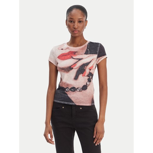 Guess T-Shirt W6RI49 KCCG0 Kolorowy Regular Fit ze sklepu MODIVO w kategorii Bluzki damskie - zdjęcie 187696240