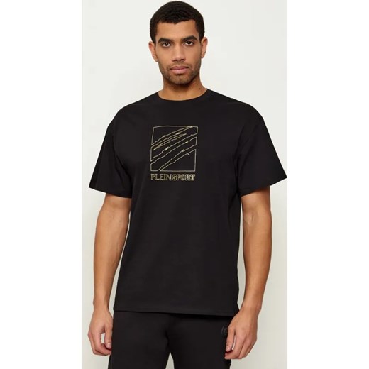 Plein Sport T-shirt Scratch Logo | Loose fit ze sklepu Gomez Fashion Store w kategorii T-shirty męskie - zdjęcie 187698260