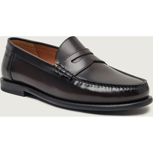 BOSS BLACK Skórzane loafersy Tevan_Mocc_bo ze sklepu Gomez Fashion Store w kategorii Mokasyny męskie - zdjęcie 187698271