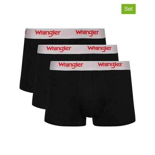 Wrangler Bokserki (3 pary) &quot;Tasker&quot; w kolorze czarnym ze sklepu Limango Polska w kategorii Majtki męskie - zdjęcie 187698343