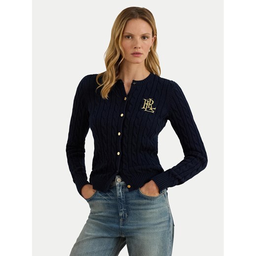 Lauren Ralph Lauren Kardigan 200932225002 Granatowy Slim Fit M MODIVO