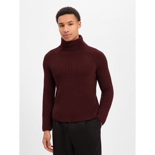 Drykorn Sweter damski z dodatkiem alpaki Kobiety Sztuczne włókno bordowy jednolity ze sklepu vangraaf w kategorii Swetry damskie - zdjęcie 187699851