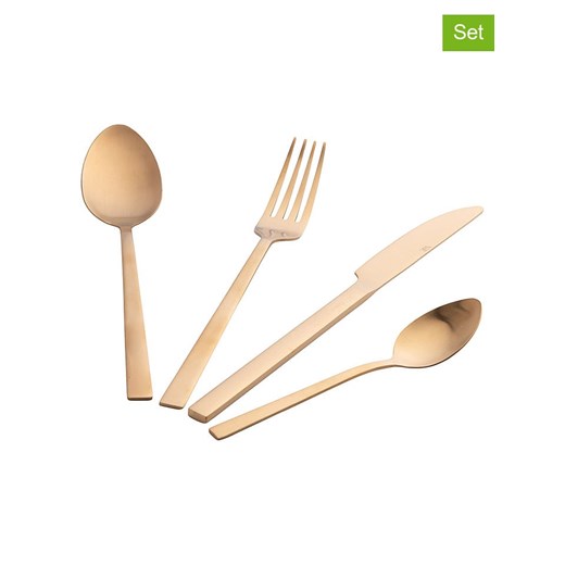 Villa d´Este 24-częściowy zestaw sztućców &quot;Lexington&quot; w kolorze złotym ze sklepu Limango Polska w kategorii Sztućce - zdjęcie 187700802