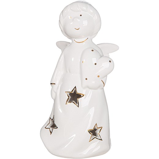 GILDE Dekoracyjna lampa LED &quot;Emiliel&quot; w kolorze białym - 8,1 x 16 x 6,5 cm ze sklepu Limango Polska w kategorii Oświetlenie - zdjęcie 187701284