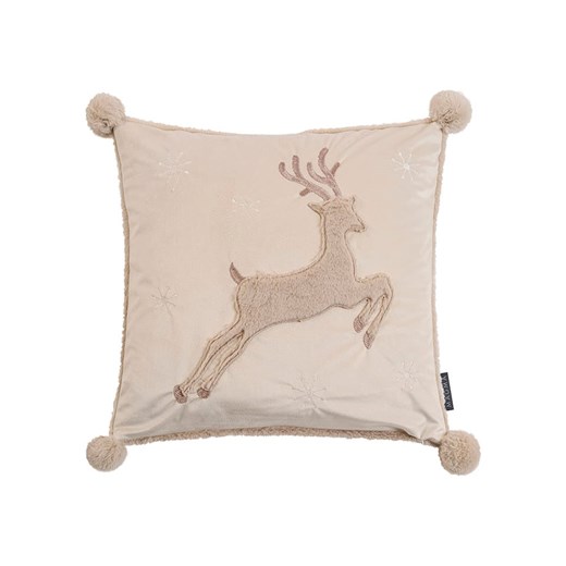 Magma Heimtex Poszewka &quot;Rudolph&quot; w kolorze szarobrązowym na poduszkę - 45 x 45 cm ze sklepu Limango Polska w kategorii Poduszki dekoracyjne - zdjęcie 187701311