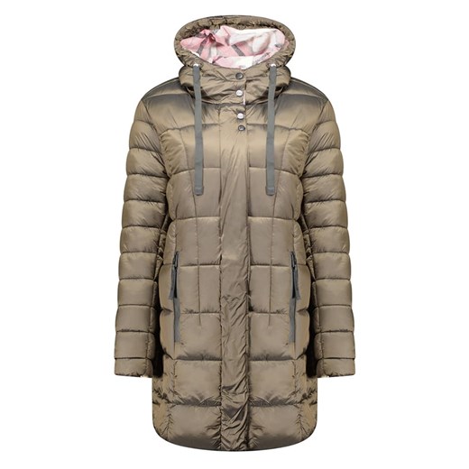 Geographical Norway Płaszcz pikowany &quot;Bulli&quot; w kolorze khaki ze sklepu Limango Polska w kategorii Kurtki damskie - zdjęcie 187701431