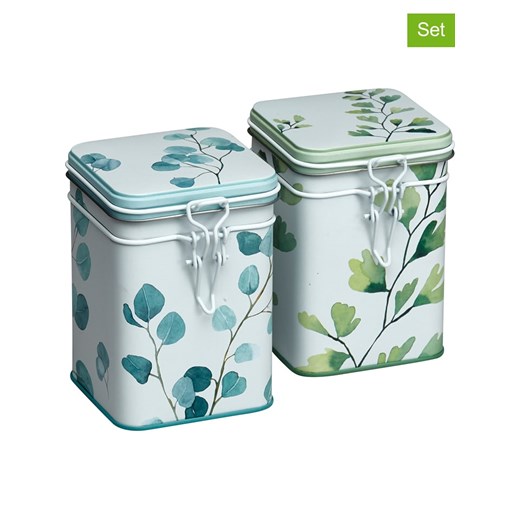 Eigenart Puszki (2 szt.) &quot;Trees&quot; w kolorze zielono-błękitnym na herbatę - 150 g ze sklepu Limango Polska w kategorii Dzbanki i zaparzacze - zdjęcie 187701641