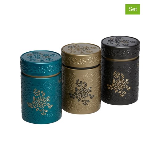 Eigenart Puszki (3 szt.) w kolorze czarnym, złotym i morskim na herbatę - 150 g ze sklepu Limango Polska w kategorii Dzbanki i zaparzacze - zdjęcie 187701643