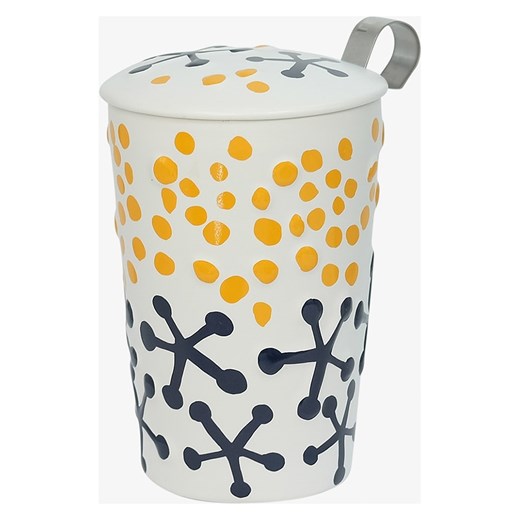 Eigenart Kubek &quot;Teaeve - Little Animals&quot; w kolorze żółtym do herbaty - 350 ml ze sklepu Limango Polska w kategorii Dzbanki i zaparzacze - zdjęcie 187701691