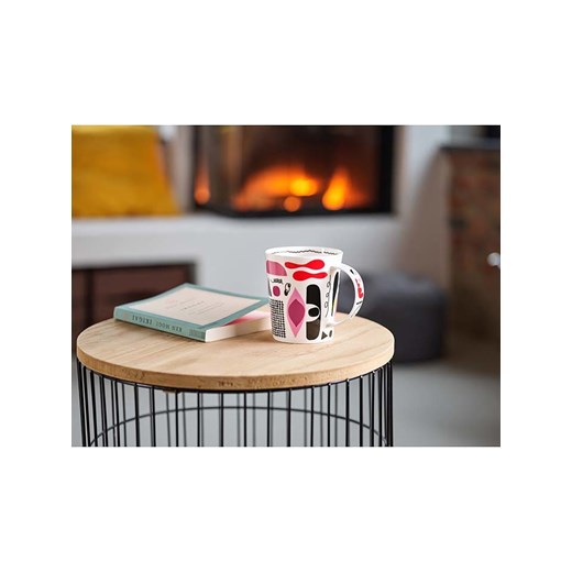 Eigenart Kubek &quot;Malaga&quot; w kolorze biało-czarno-czerwonym do herbaty - 500 ml ze sklepu Limango Polska w kategorii Dzbanki i zaparzacze - zdjęcie 187701732