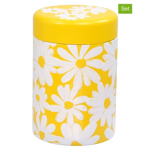 Eigenart Puszki (2 szt.) &quot;Daisy&quot; w kolorze żółto-białym na herbatę - 125 g ze sklepu Limango Polska w kategorii Dzbanki i zaparzacze - zdjęcie 187701741