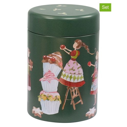 Eigenart Puszki (3 szt.) &quot;Sweet&quot; w kolorze zielono-czerwonym na herbatę - 125 g ze sklepu Limango Polska w kategorii Dzbanki i zaparzacze - zdjęcie 187701742