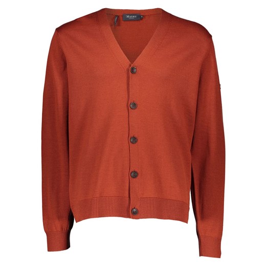 Maerz Muenchen Wełniany kardigan w kolorze czerwonobrązowym ze sklepu Limango Polska w kategorii Swetry męskie - zdjęcie 187701921