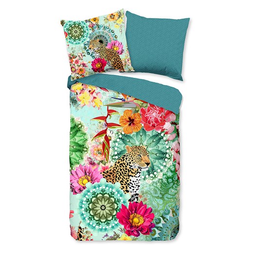 Hip Komplet pościeli satynowej &quot;Ximena&quot; w kolorze zielonym ze wzorem ze sklepu Limango Polska w kategorii Pościele - zdjęcie 187702032