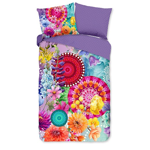 Hip Komplet pościeli satynowej &quot;Vitori&quot; w kolorze fioletowym ze wzorem ze sklepu Limango Polska w kategorii Pościele - zdjęcie 187702113