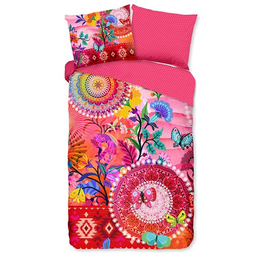 Hip Komplet pościeli satynowej &quot;Giselah&quot; w kolorze różowym ze wzorem ze sklepu Limango Polska w kategorii Pościele - zdjęcie 187702123