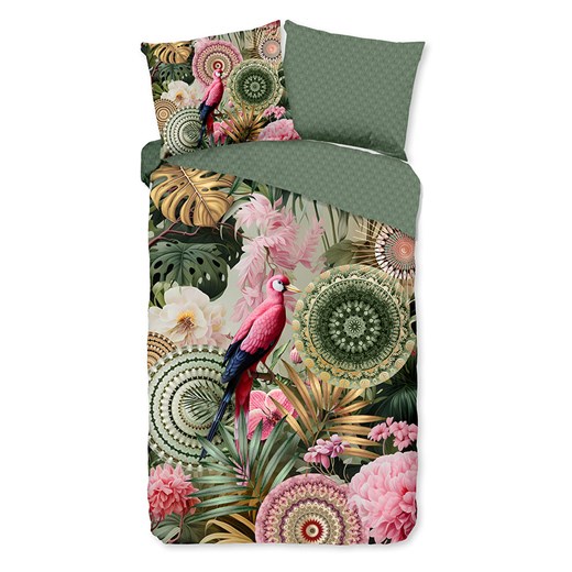 Hip Komplet pościeli satynowej &quot;Palay&quot; w kolorze zielonym ze wzorem ze sklepu Limango Polska w kategorii Pościele - zdjęcie 187702163