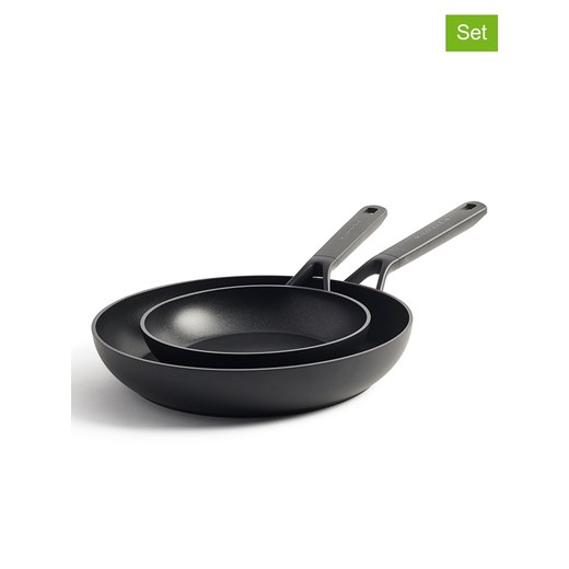 KitchenAid Patelnie (2 szt.) &quot;Classic Forged&quot; w kolorze czarnym ze sklepu Limango Polska w kategorii Garnki - zdjęcie 187702432