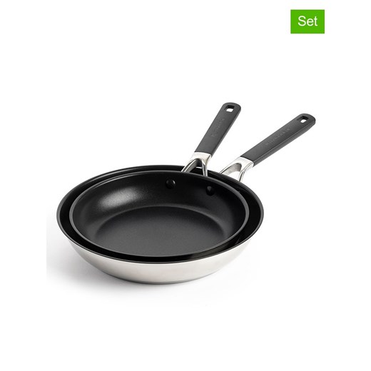KitchenAid Patelnie (2 szt.) &quot;Classic&quot; ze stali szlachetnej ze sklepu Limango Polska w kategorii Garnki - zdjęcie 187702501