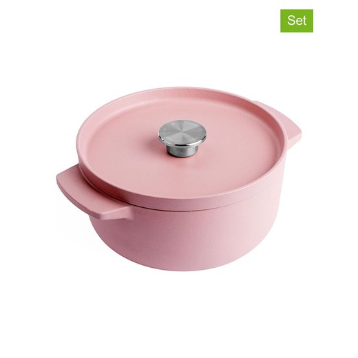 KitchenAid 2-częściowy zestaw w kolorze jasnoróżowym - 3,3 l ze sklepu Limango Polska w kategorii Garnki - zdjęcie 187702670