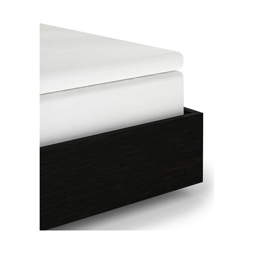 Heckett Lane Prześcieradło satynowe w kolorze białym na rozdzielany topper na gumce ze sklepu Limango Polska w kategorii Prześcieradła - zdjęcie 187702970