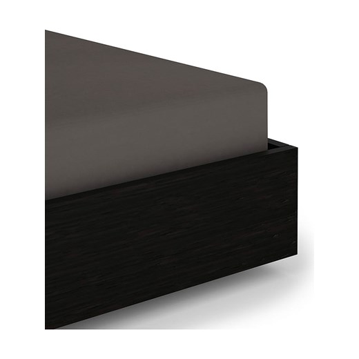 Heckett Lane Prześcieradło satynowe &quot;Elementi&quot; w kolorze antracytowym Heckett Lane 160x200 cm wyprzedaż Limango Polska