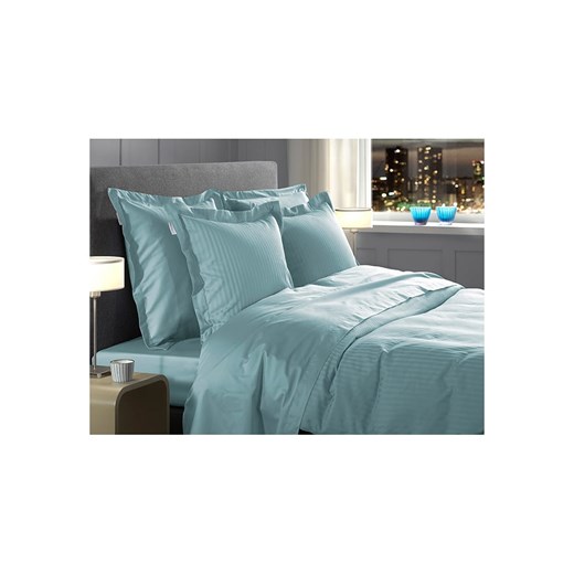 Heckett Lane Komplet pościeli satynowej &quot;Banda&quot; w kolorze błękitnym Heckett Lane 155x220 cm okazja Limango Polska